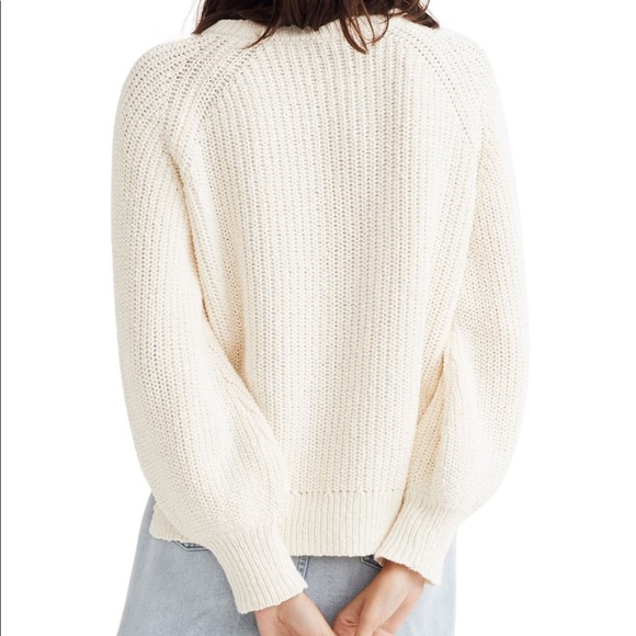 Balloon-Sleeve Pullover Sweater - Picture 4 of 5